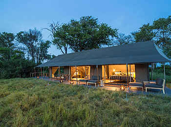 Gomoti Plains Camp: Luxury Family Tent Ansicht