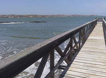 Lüderitz Nest Hotel: Privater Anlegesteg