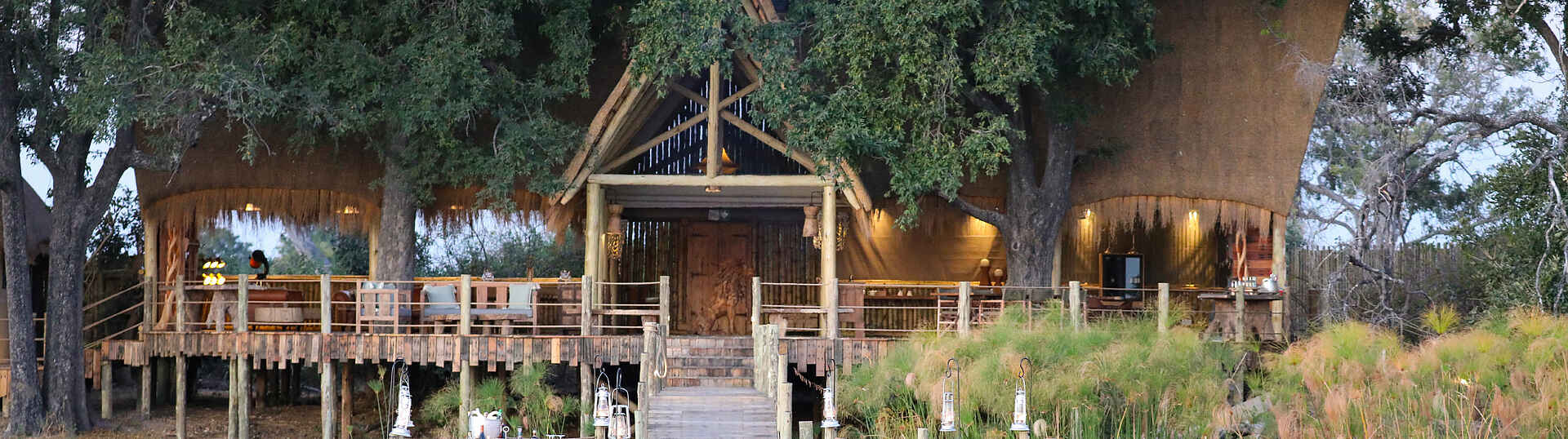 Sitatunga Private Island Camp: der Gemeinschaftsbereich