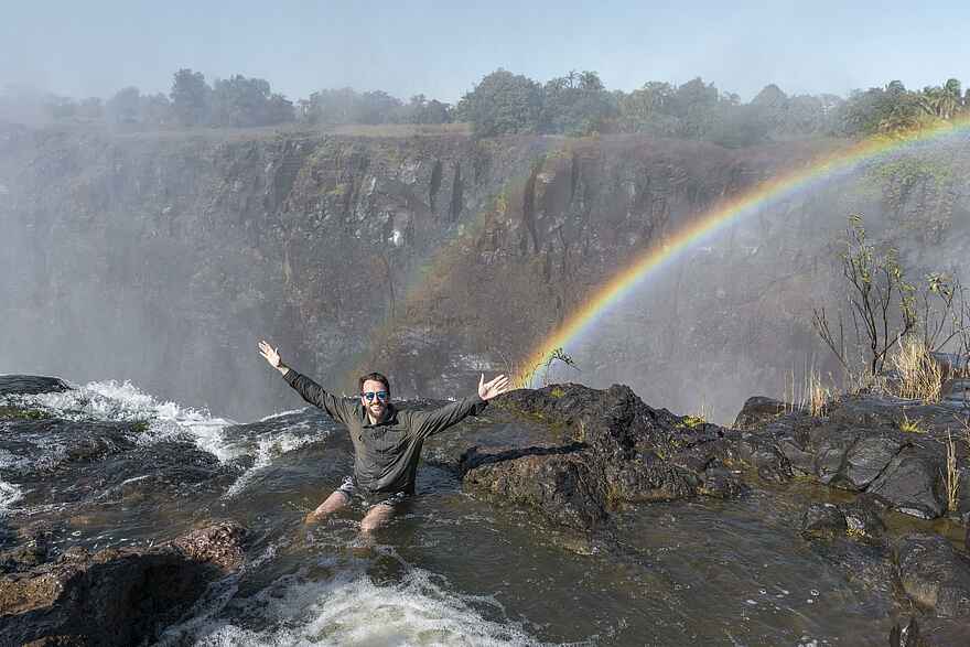 Tongabezi Lodge: Ausflug zum berühmten Devilspool Tongabezi Lodge: Ausflug zum berühmten Devilspool