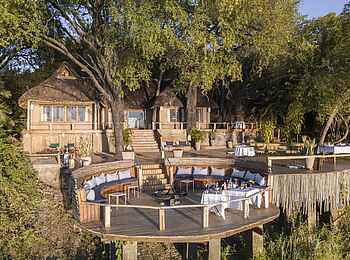 Tongabezi Lodge: Der Zentralbereich