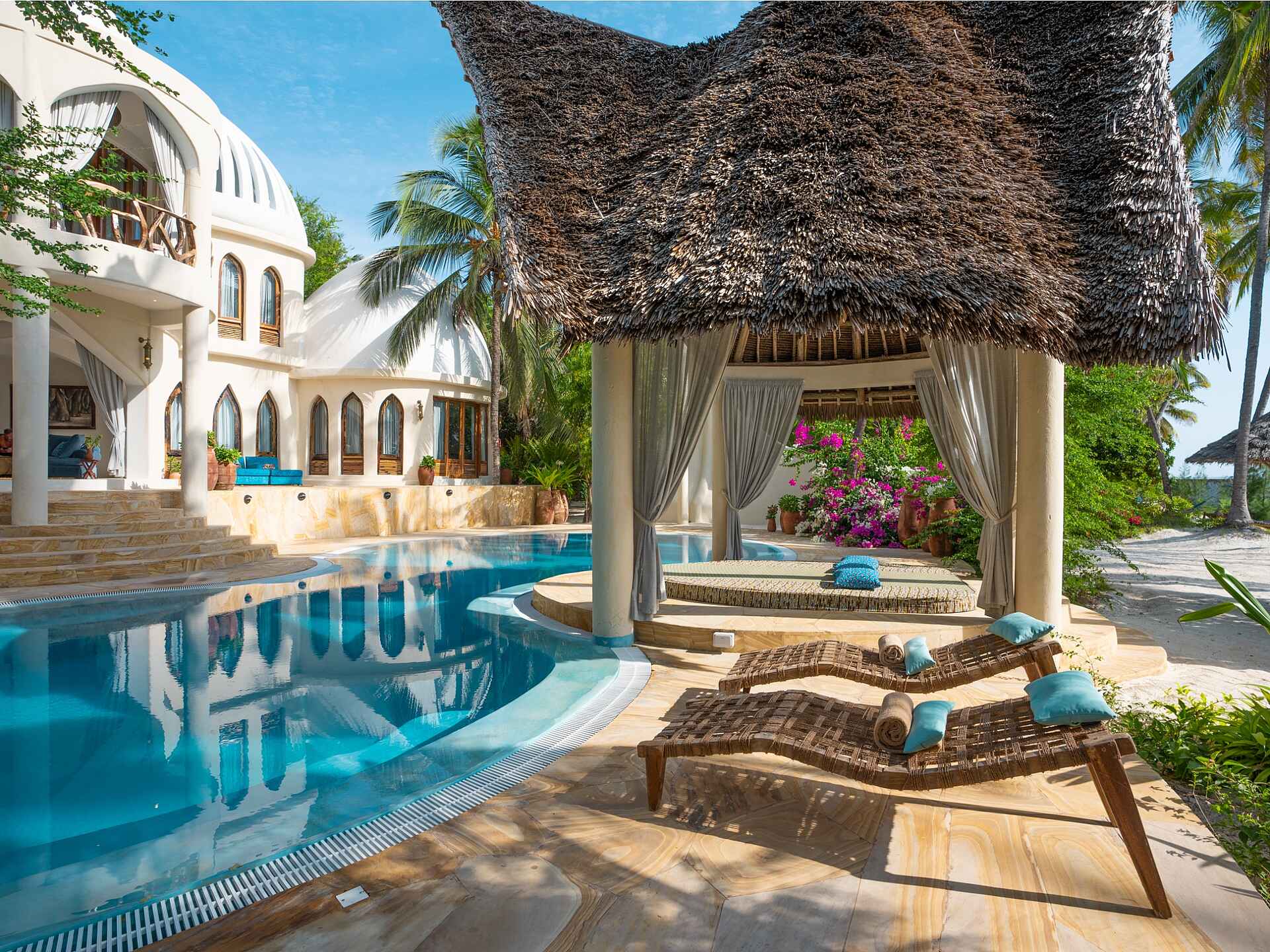 Xanadu Villa: Poolbereich der Nyota Villa Xanadu Villas: Poolbereich der Nyota Villa