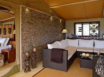Mara Bushtops: Lounge in der Leopard Suite