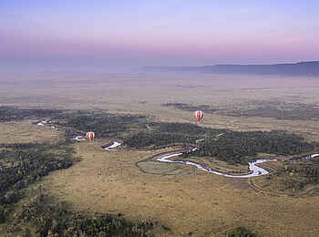 Wilderness Mara Camp: Ballonfahrt