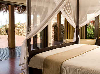 Anantara Bazaruto Island Resort and Spa: Blick aus dem Schlafzimmer einer Suite