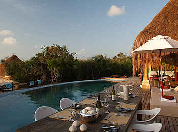 Azura Benguerra Island: Presidential Villa - Abendessen Azura Benguerra Island: Presidential Villa - Abendessen