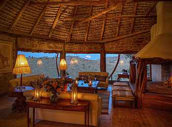 Borana Lodge: Die Lounge im Zentralebreich Borana Lodge: Die Lounge im Zentralebreich