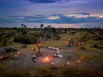 Gomoti Plains Camp: Luftaufnahme