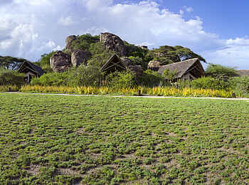 Olduvai Camp: Panorama der Campinsel
