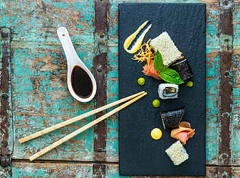 Santorini Mozambique: Sushi als Snack