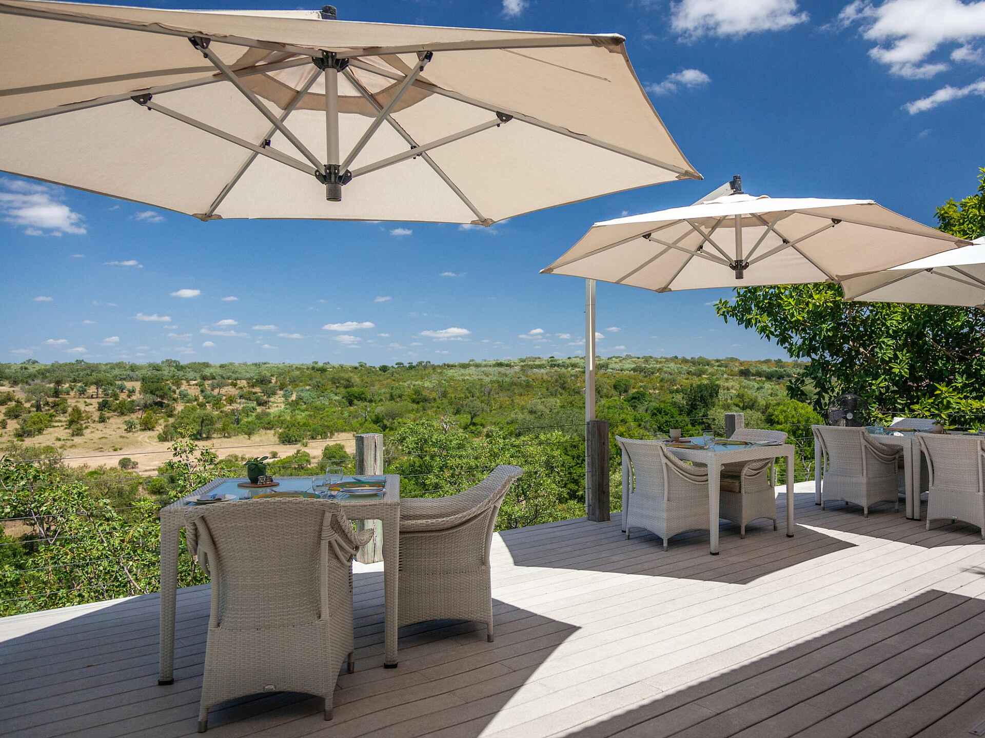 Leopard Hills:Terrasse