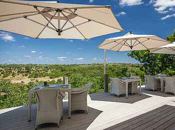 Leopard Hills:Terrasse