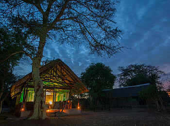 Mvuu Camp: Abendstimmung