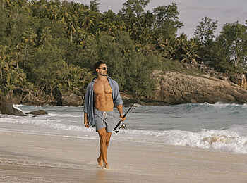 North Island: Angeln am Strand