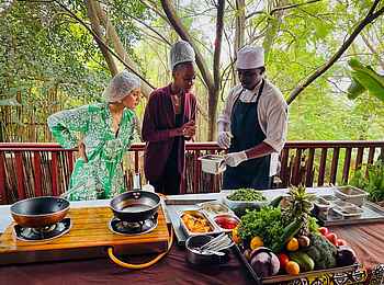 The Retreat Hotel: Beim Kochkurs The Retreat Hotel: Beim Kochkurs