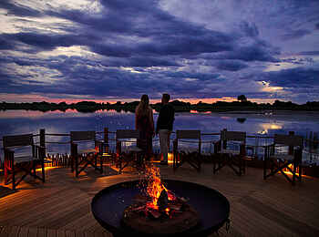 Xugana Island Lodge: Auf dem Firedeck