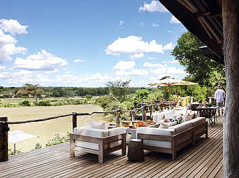 MalaMala Sable Camp: Weiter Blick von der Terrasse