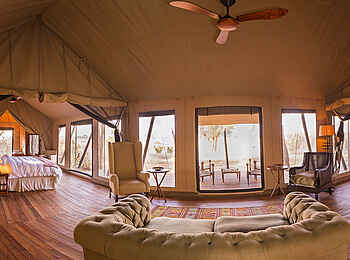 Verney's Camp: Einrichtung der Gästeunterkunft