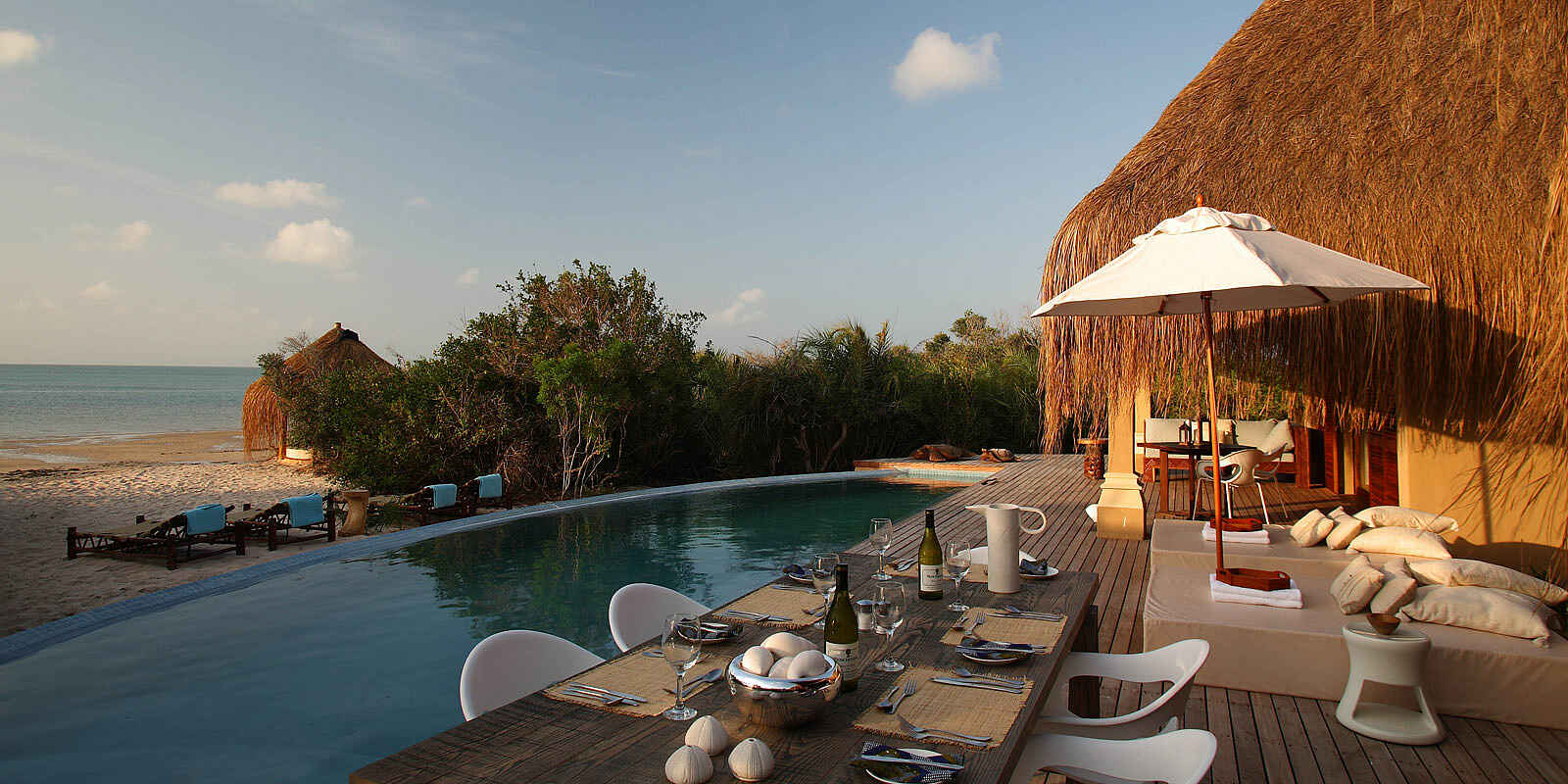 Azura Benguerra Island: Presidential Villa - Abendessen Azura Benguerra Island: Presidential Villa - Abendessen