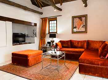 Grande Roche Hotel: Lounge der Garden Suite