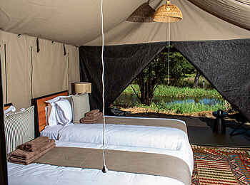 Mababe Tented Camp: Blick nach draußen