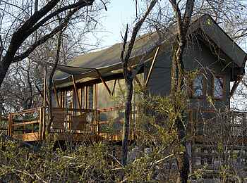 Mushara Outpost: Gästezelt von hinten