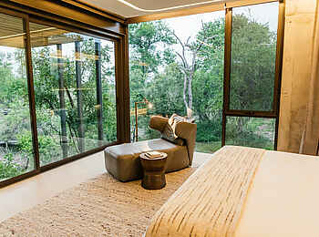 Cheetah Plains Karula House: Schlafzimmer einer Suite Cheetah Plains Karula House: Schlafzimmer einer Suite