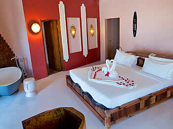 Gold Zanzibar Beach House & Spa: Das Schlafzimmer der African Villa