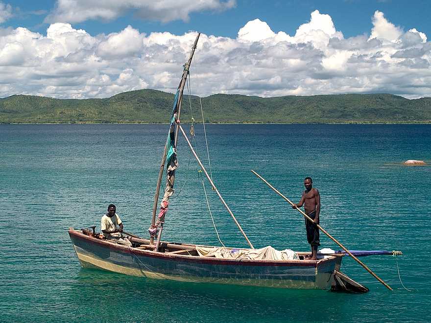 Kaya Mawa: Abgetakelte Dau Kaya Mawa: Abgetakelte Dau