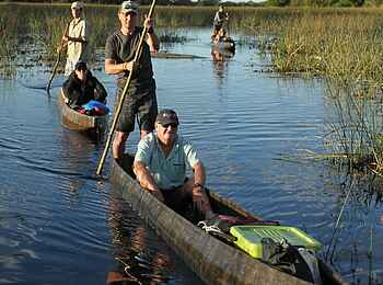Kwapa Camp: Mokoro Ausflug Kwapa Camp: Mokoro Ausflug