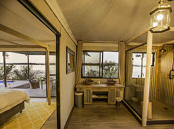 Old Drift Lodge: Das Badezimmer Old Drift Lodge: Das Badezimmer