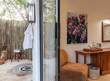 Shongwe Oasis Lodge: Deluxe Double Room Terrasse