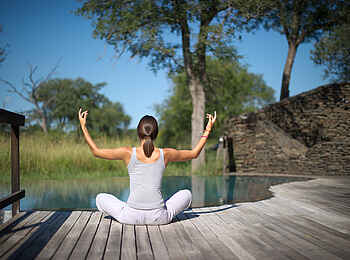 Singita Boulders Lodge: Yogaplattform