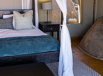 Wolwedans Boulders Camp: Doppelbett