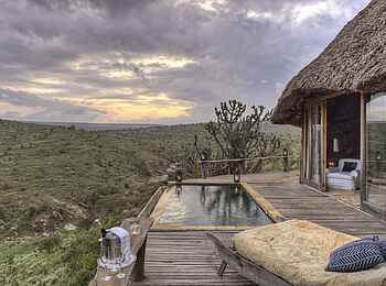 Borana Lodge: Der Pool des Cottage 7 & 8 Borana Lodge: Der Pool des Cottage 7 & 8