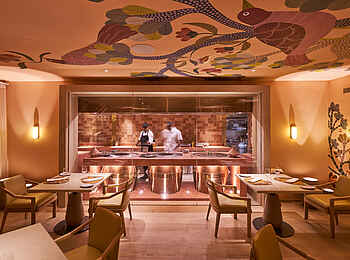 LUX Belle Mare: Offene Küche im Amari Restaurant LUX Belle Mare: Offene Küche im Amari Restaurant