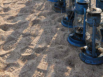 Mwagusi Safari Camp: Öllampen