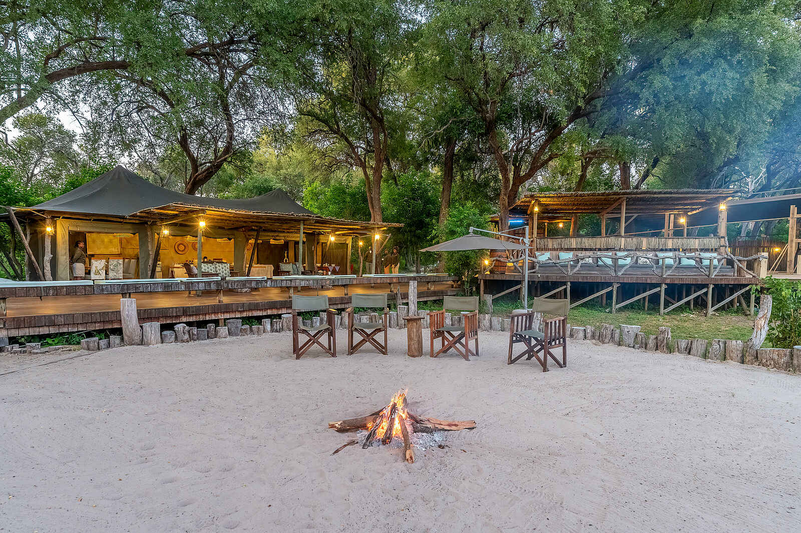 Saguni Safari Lodge: Blick auf die Anlage Saguni Safari Lodge: Blick auf die Anlage