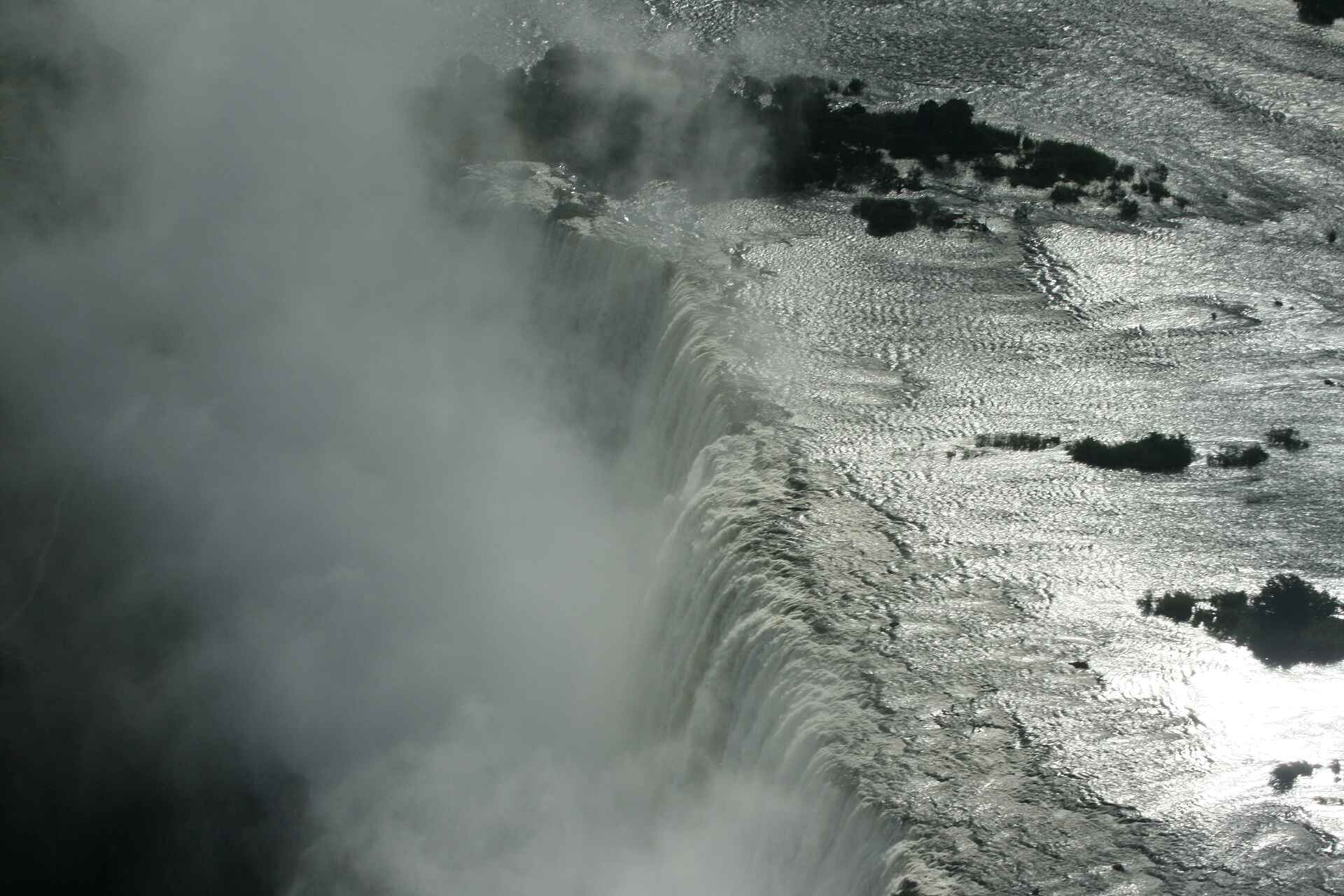 Livingstone, Luftbild, Moisi oa Tunya, Sambezi, Viktoriafälle, Waterberry Lodge