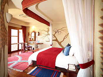 Amboseli Serena Safari Lodge: Schlafzimmer einer Suite Amboseli Serena Safari Lodge: Schlafzimmer einer Suite