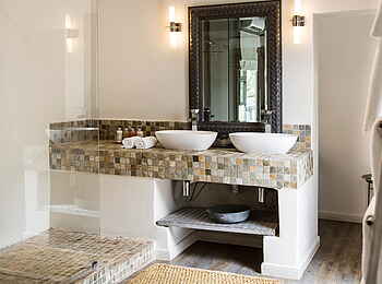 Simbavati River Lodge: Waschbecken