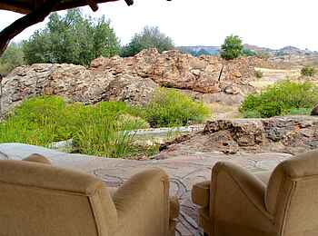 Tuli Safari Lodge Mashatu: Platz mit Aussicht