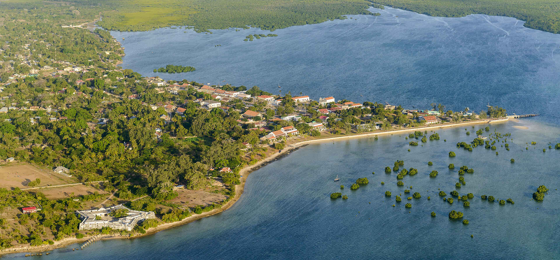 ibo island lodge, ilha do ibo, luftaufnahme, mosambik, afrikarma, afrikarma safaris, afrikarma safaris - wildnis. hautnah., afrikarma.de