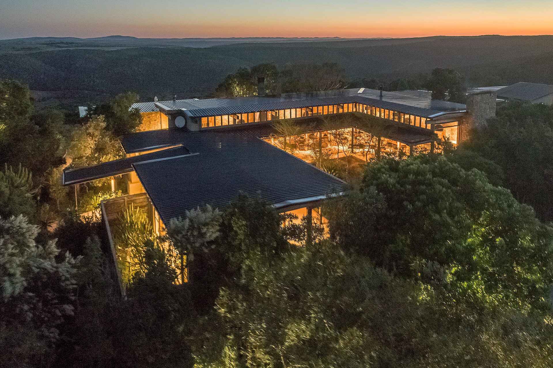 Kariega Ukhozi Lodge: Aus der Vogelperspektive Kariega Ukhozi Lodge: Aus der Vogelperspektive