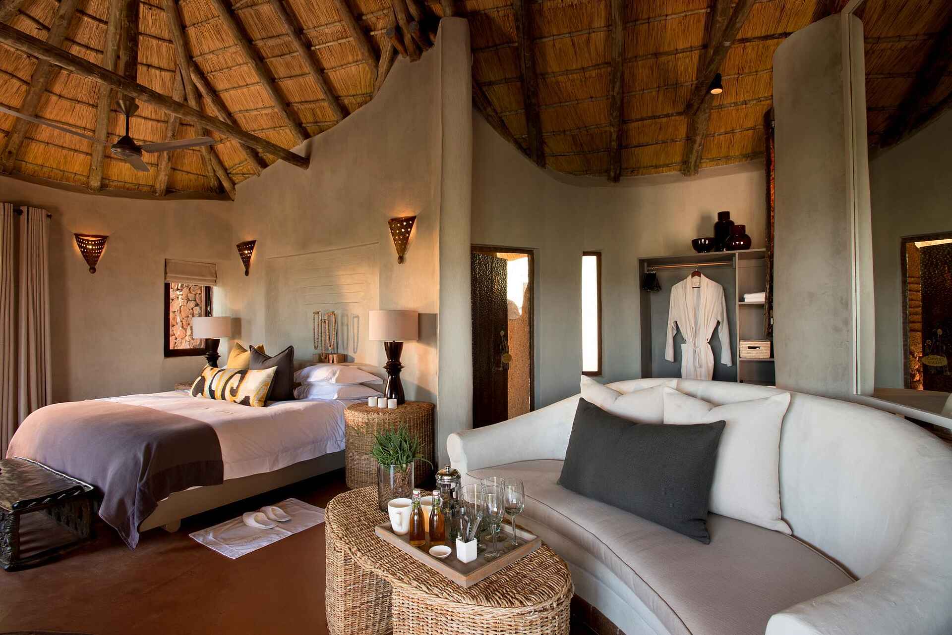 Madikwe Safari Lodge Kopano: Kopano Suite Bett