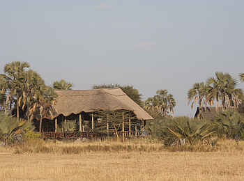 Maramboi Tented Camp: Reetgedecktes Hauptgebäude Maramboi Tented Camp: Reetgedecktes Hauptgebäude
