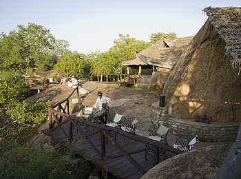 Maweninga Camp: Naturterrasse
