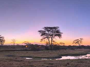 Ol Pejeta Bush Camp: Sonnenuntergang hinter dem Camp Ol Pejeta Bush Camp: Sonnenuntergang hinter dem Camp