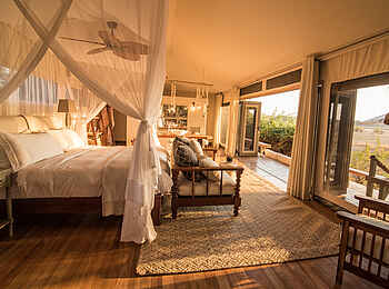 Chikwenya Camp: Gästezeltinterieur