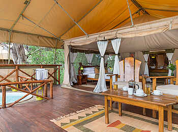 Elephant Bedroom Camp: Gästezelt mit Plunge Pool